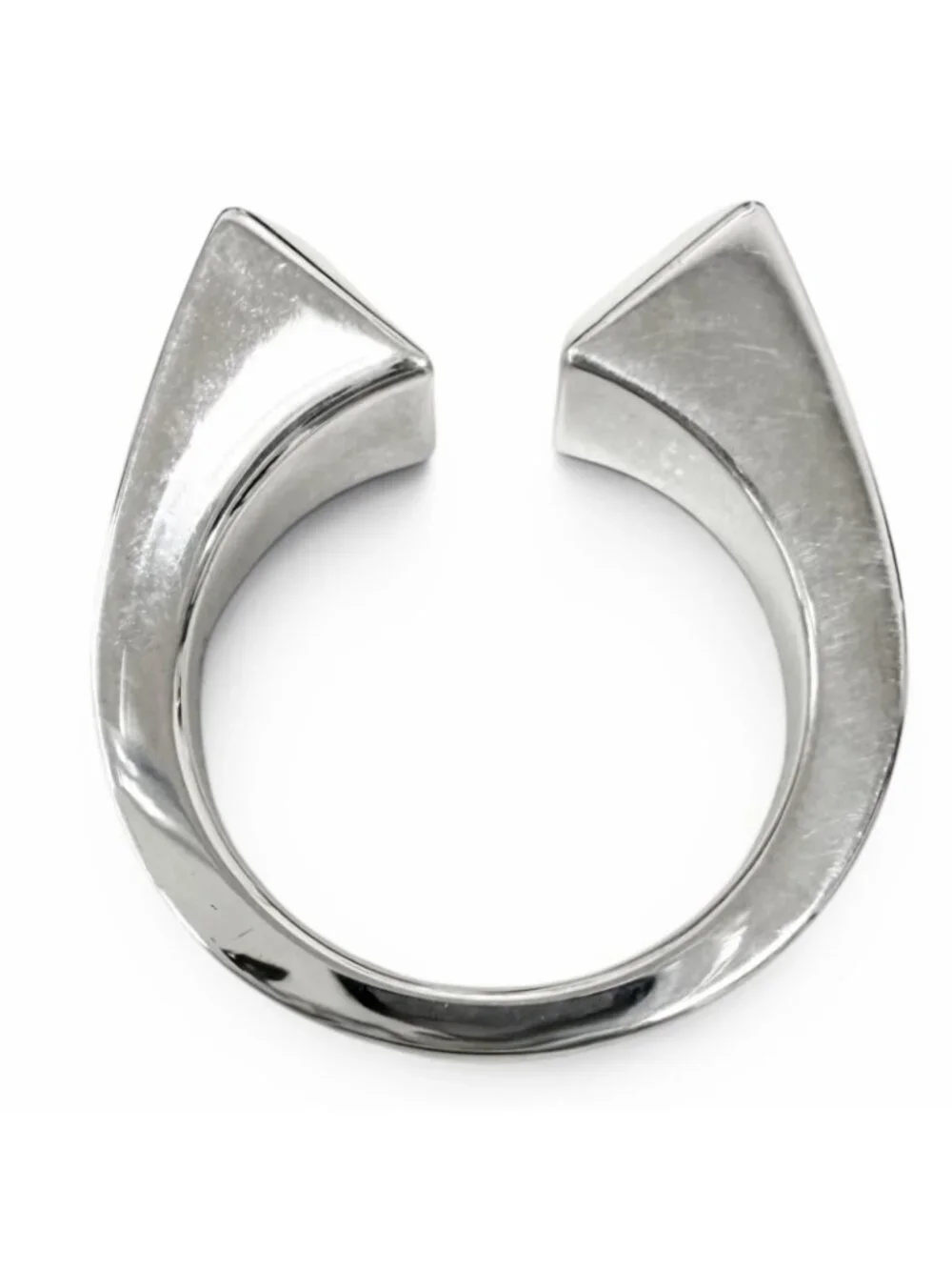 Hermes Clous de Forges Ring Silver